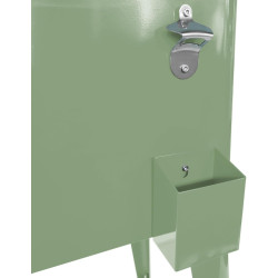 AXI Retro Cooler Vert | Réfrigérateur De Boissons Mobile pour L’Extérieur/Le Jardin | Glacière 76 Litre