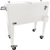 AXI Retro Cooler Blanc | Réfrigérateur De Boissons Mobile pour L’Extérieur/Le Jardin | Glacière 76 Litre