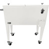 AXI Retro Cooler Blanc | Réfrigérateur De Boissons Mobile pour L’Extérieur/Le Jardin | Glacière 76 Litre