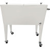 AXI Retro Cooler Blanc | Réfrigérateur De Boissons Mobile pour L’Extérieur/Le Jardin | Glacière 76 Litre
