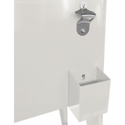 AXI Retro Cooler Blanc | Réfrigérateur De Boissons Mobile pour L’Extérieur/Le Jardin | Glacière 76 Litre