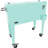 AXI Retro Cooler Menthe | Réfrigérateur De Boissons Mobile pour L'Extérieur/Le Jardin | Glacière 76 Litre