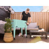 AXI Retro Cooler Menthe | Réfrigérateur De Boissons Mobile pour L'Extérieur/Le Jardin | Glacière 76 Litre