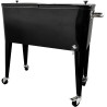 AXI Retro Cooler Noir | Réfrigérateur De Boissons Mobile pour L’Extérieur/Le Jardin | Glacière 76 Litre