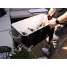 AXI Retro Cooler Noir | Réfrigérateur De Boissons Mobile pour L’Extérieur/Le Jardin | Glacière 76 Litre