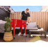 AXI Retro Cooler Rouge | Réfrigérateur De Boissons Mobile pour L'Extérieur/Le Jardin | Glacière 76 Litre