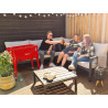 AXI Retro Cooler Rouge | Réfrigérateur De Boissons Mobile pour L'Extérieur/Le Jardin | Glacière 76 Litre