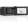 FOHERE Cave à vin pour 8 Bouteilles, Réfrigérateur à vin de Table Avec Porte en Verre, 22 Litres LED + Affichage Numérique, Réfr