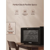 FOHERE Cave à vin pour 8 Bouteilles, Réfrigérateur à vin de Table Avec Porte en Verre, 22 Litres LED + Affichage Numérique, Réfr