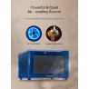 FOHERE Cave à vin pour 8 Bouteilles, Réfrigérateur à vin de Table Avec Porte en Verre, 22 Litres LED + Affichage Numérique, Réfr
