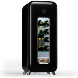Klarstein - Cave à vin autonome - 1 zone - Petite armoire à vin - Avec porte en verre - Pour l'intérieur et l'extérieur - 15 bou