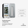 Klarstein - Cave à vin autonome - 1 zone - Petite armoire à vin - Avec porte en verre - Pour l'intérieur et l'extérieur - 15 bou