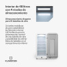 Klarstein - Cave à vin autonome - 1 zone - Petite armoire à vin - Avec porte en verre - Pour l'intérieur et l'extérieur - 15 bou