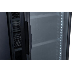 METRO Professional Réfrigérateur à Boissons/Frigo Vitré GSC2350B, 62 x 63.6 x 201.1cm, 324L, Froid Ventilé, 180W, 1 Porte Vitrée