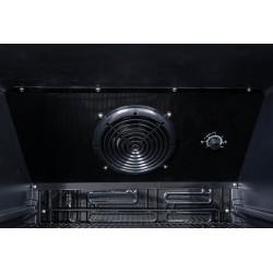 METRO Professional Réfrigérateur à Boissons/Frigo Vitré GSC2350B, 62 x 63.6 x 201.1cm, 324L, Froid Ventilé, 180W, 1 Porte Vitrée