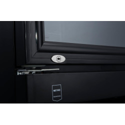 METRO Professional Réfrigérateur à Boissons/Frigo Vitré GSC2350B, 62 x 63.6 x 201.1cm, 324L, Froid Ventilé, 180W, 1 Porte Vitrée