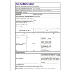 METRO Professional Réfrigérateur à Boissons/Frigo Vitré GSC2350B, 62 x 63.6 x 201.1cm, 324L, Froid Ventilé, 180W, 1 Porte Vitrée