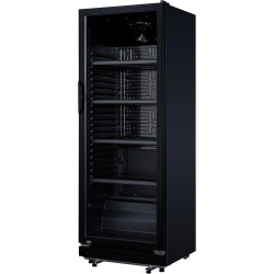 METRO Professional Réfrigérateur à Boissons GSC2360B, Acier/Verre, 62 x 63.6 x 175.3 cm, 347 L, avec Serrure, Noir