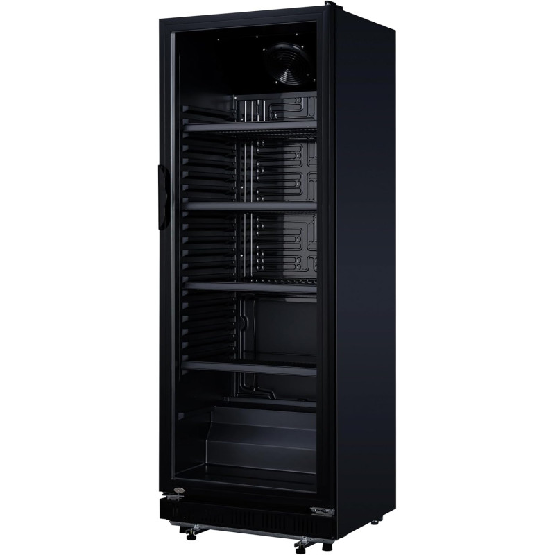 METRO Professional Réfrigérateur à Boissons GSC2360B, Acier/Verre, 62 x 63.6 x 175.3 cm, 347 L, avec Serrure, Noir