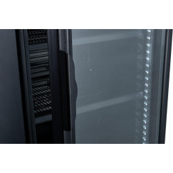 METRO Professional Réfrigérateur à Boissons GSC2360B, Acier/Verre, 62 x 63.6 x 175.3 cm, 347 L, avec Serrure, Noir