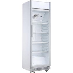 METRO Professional Réfrigérateur à Boissons/Frigo Vitré GSC2360C, Métal/Verre 62 x 64.6 x 193.5cm, 347 L, Froid Ventilé, 180 W, 