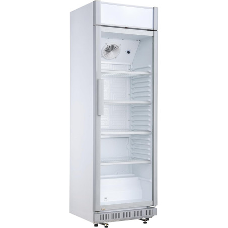 METRO Professional Réfrigérateur à Boissons/Frigo Vitré GSC2360C, Métal/Verre 62 x 64.6 x 193.5cm, 347 L, Froid Ventilé, 180 W, 