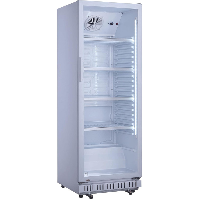 METRO Professional Réfrigérateur à Boissons GSC2360, Acier/Verre/Plastique, 62x63.6x175.3cm, 347L, Refroidissement: Ventilateur 