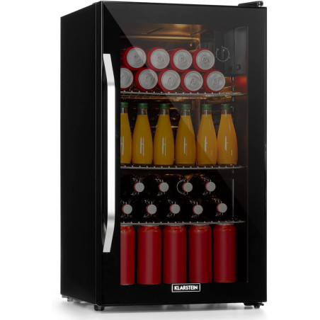 KLARSTEIN Mini Frigo de Chambre et Bureau pour Boisson, Petit Frigo Silencieux, Refrigerateur Mini Bar 80L, Petit Réfrigérateur 