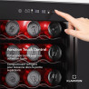KLARSTEIN Bovella 44 Duo+ Cave à Vin - 44 Bouteilles, 2 Zones, 5-18°C, Commande Tactile, Éclairage LED, Protection UV, Cave à Vi