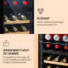 KLARSTEIN Bodega - cave à vin deux zones, porte vitrée, 74 l 27 bouteilles - noir, (HEA-Bodega-27)
