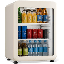 Klarstein Audrey Evo Réfrigérateur à boissons 65 L - Réfrigérateur à boissons avec porte vitrée, éclairage LED, température régl