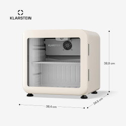 Klarstein Audrey Evo Réfrigérateur à boissons 45 L - Réfrigérateur à boissons avec porte vitrée, éclairage LED, température régl
