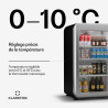 Klarstein Audrey Evo Réfrigérateur à boissons - 93 L Vitrine réfrigérée à boissons, Porte à double vitrage, Éclairage LED, Tempé