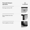 Klarstein Audrey Evo Réfrigérateur à boissons - 93 L Vitrine réfrigérée à boissons, Porte à double vitrage, Éclairage LED, Tempé