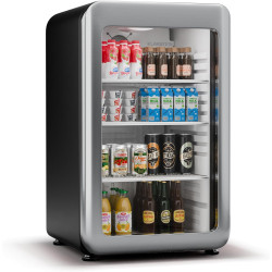 Klarstein Audrey Evo Réfrigérateur à boissons - 113 L, Porte à double vitrage, LED, Thermostat mécanique, Température 0-10°C, De