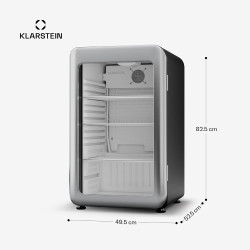 Klarstein Audrey Evo Réfrigérateur à boissons - 113 L, Porte à double vitrage, LED, Thermostat mécanique, Température 0-10°C, De