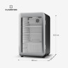 Klarstein Audrey Evo Réfrigérateur à boissons - 113 L, Porte à double vitrage, LED, Thermostat mécanique, Température 0-10°C, De