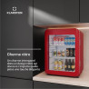 Klarstein Audrey Evo Réfrigérateur à boissons - 68 L, Porte à double vitrage, LED, Thermostat mécanique, 0-10°C, Classe Énergéti