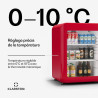 Klarstein Audrey Evo Réfrigérateur à boissons - 68 L, Porte à double vitrage, LED, Thermostat mécanique, 0-10°C, Classe Énergéti