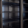 GastroHero Réfrigérateur à boissons ECO 1500 avec portes rabattables et élément lumineux pour la restauration