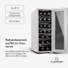 KLARSTEIN Cave a Vin, Caves à Vin de Conservation avec Porte en Verre, Cave a Vins à Double Zone, Bar Int/Ext, Frigo Vin, Armoir