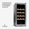 KLARSTEIN Cave a Vin, Caves à Vin de Conservation de 50L, Porte en Verre, Cave a Vins à Zone Unique, Bar Int/Ext, Frigo Vin, Arm