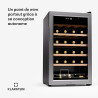Klarstein Shiraz Refroidisseur de vin sur pied pour bouteilles de vin, prosecco et bière, pavé tactile, réfrigérateur de bar int