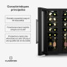 Klarstein Shiraz Cave à vin 2 zones - 24 bouteilles, pose libre, 5-18°C, éclairage LED, commande tactile, design élégant, cave à