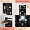 KLARSTEIN Refroidisseur de vin sur pied, réfrigérateurs à zone unique de 32 L, réfrigérateur de vin prosecco et bouteilles de bi