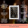 Klarstein Cave à Vin, Caves à Vin de Conservation de 53L, Porte en Verre, Cave à Vins à Zone Unique, Bar Int/Ext, Frigo Vin, Arm