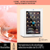 Klarstein Cave à Vin, Caves à Vin de Conservation de 53L, Porte en Verre, Cave à Vins à Zone Unique, Bar Int/Ext, Frigo Vin, Arm