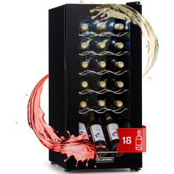 Klarstein Cave sur Pieds, Caves à Vin de 50L avec Porte en Verre, Bar Intérieur/Extérieur, Frigo pour Vieillissement des Vins, P