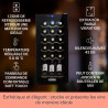 Klarstein Cave sur Pieds, Caves à Vin de 50L avec Porte en Verre, Bar Intérieur/Extérieur, Frigo pour Vieillissement des Vins, P