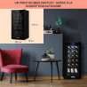 Klarstein Cave sur Pieds, Caves à Vin de 50L avec Porte en Verre, Bar Intérieur/Extérieur, Frigo pour Vieillissement des Vins, P